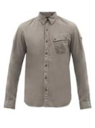 Belstaff - Pitch Patch-pocket Cotton-poplin Shirt - Mens - Grey