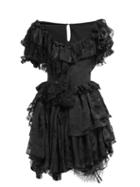 Matchesfashion.com Preen By Thornton Bregazzi - Leslie Silk Blend Devor Satin Mini Dress - Womens - Black