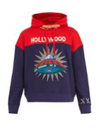 Gucci Hooded Spaceship-appliqu Cotton Sweatshirt