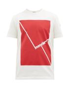 Matchesfashion.com Moncler - Logo-print Cotton T-shirt - Mens - White