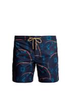 Thorsun Titan-fit Sunburst-print Swim Shorts
