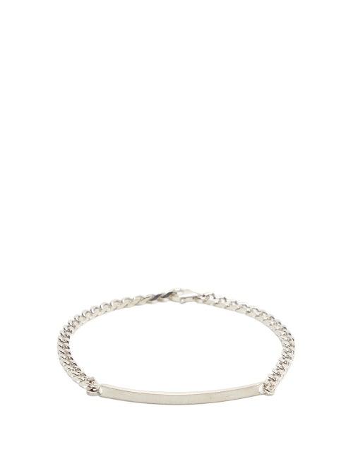 Matchesfashion.com Miansai - Id-tag Sterling-silver Chain Bracelet - Mens - Silver