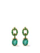 Ladies Fine Jewellery Nadine Aysoy - Catena Emerald & 18kt Gold Drop Earrings - Womens - Green Gold