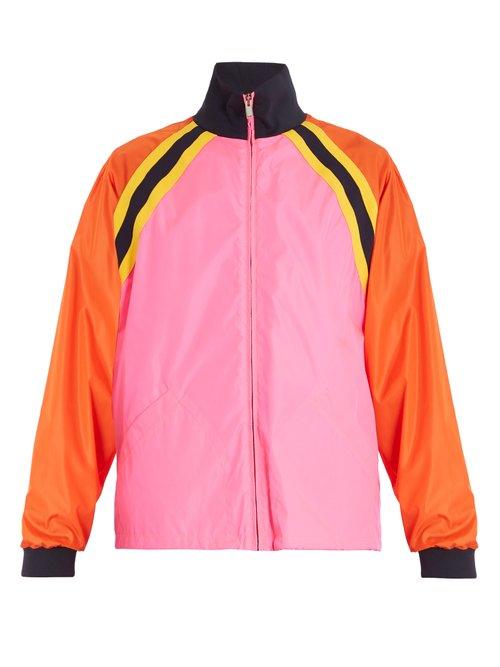 Matchesfashion.com Gucci - Logo Printed Nylon Shell Jacket - Mens - Black Multi