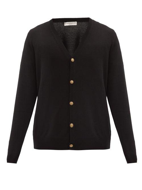Matchesfashion.com Givenchy - Logo-button Cashmere Cardigan - Mens - Black