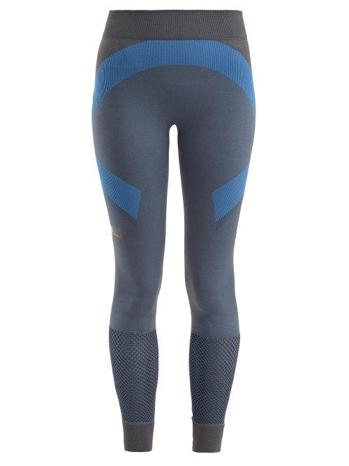 Matchesfashion.com Adidas By Stella Mccartney - Train Seamless Leggings - Womens - Grey Multi