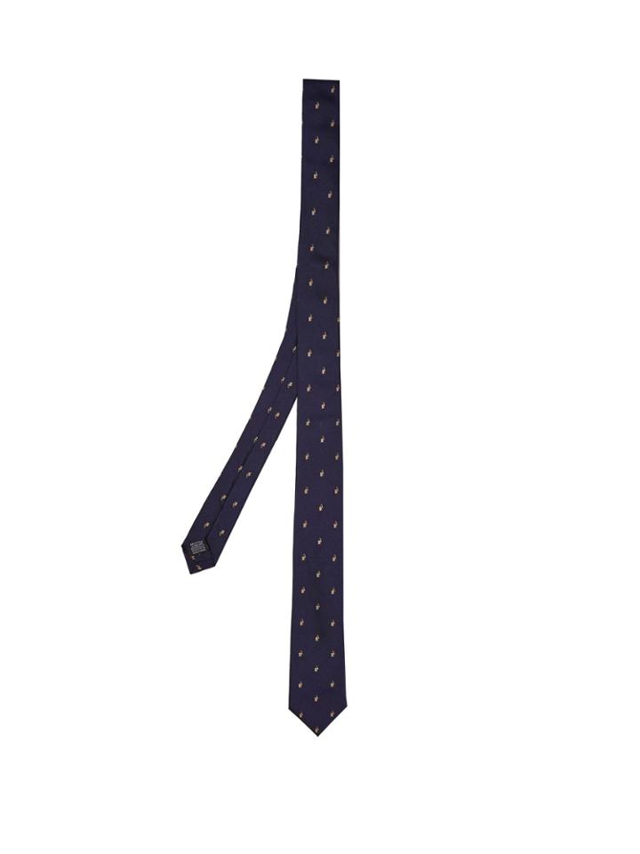 Paul Smith Rabbit-embroidered Silk Tie