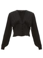 Matchesfashion.com Nili Lotan - Laila Button Down Silk Georgette Blouse - Womens - Black