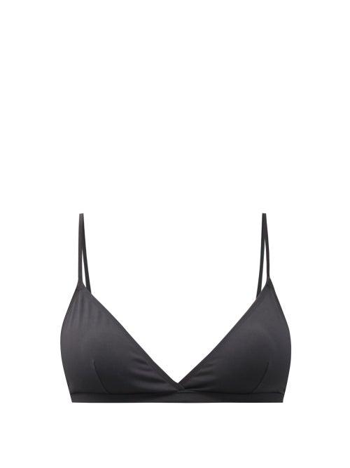 Matchesfashion.com Asceno - Genoa Triangle Bikini Top - Womens - Black