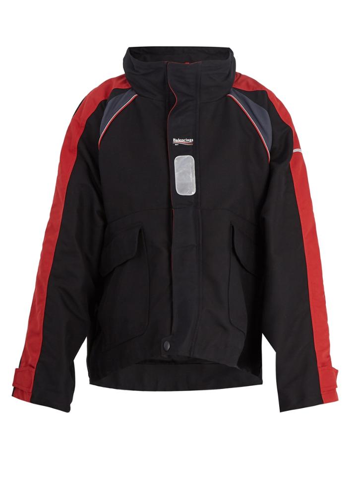 Balenciaga Oversized Contrast-panel Parka