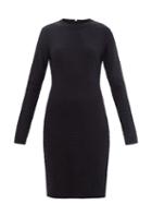 Givenchy - 4g-logo Jacquard-knit Dress - Womens - Black