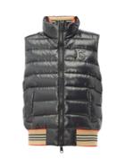 Matchesfashion.com Burberry - Tb Logo Quilted Technical Shell Gilet - Womens - Black