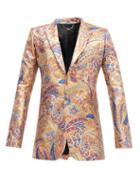 Matchesfashion.com Paco Rabanne - Single-breasted Paisely-jacquard Jacket - Mens - Multi