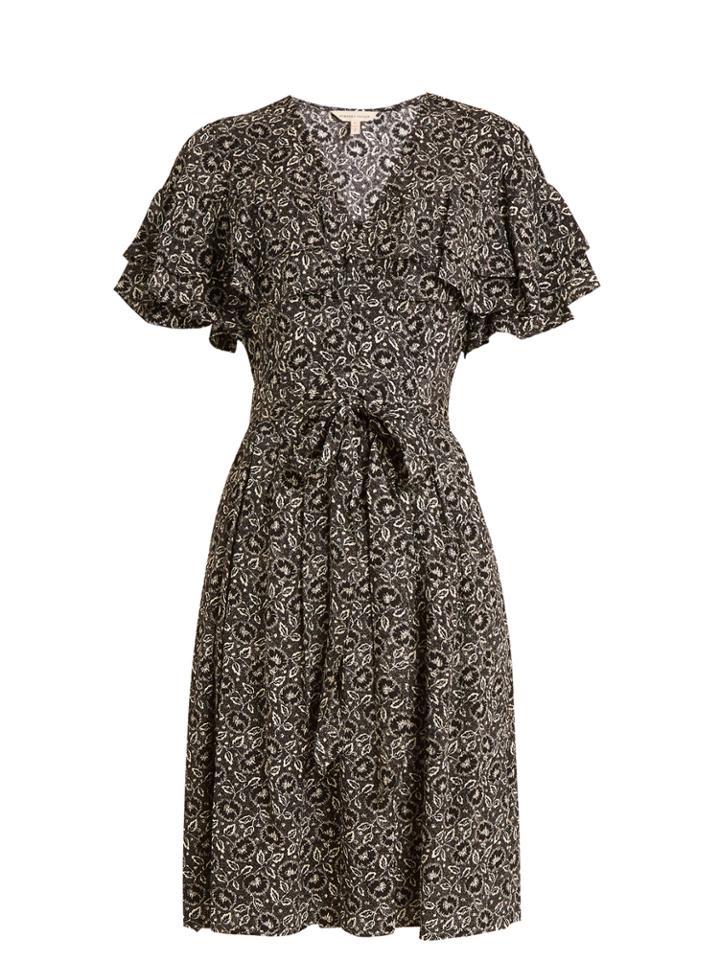 Rebecca Taylor Sweet Briar Floral-print Silk Dress