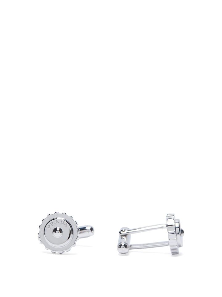 Prada Cog-effect Cufflinks