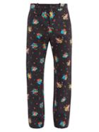 Matchesfashion.com Paco Rabanne - Floral-print Cotton-blend Straight-leg Trousers - Mens - Black Multi