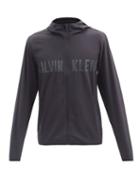 Matchesfashion.com Calvin Klein Performance - Logo-print Zip-up Windbreaker Jacket - Mens - Black