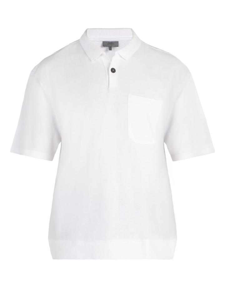 Lanvin Oversized Cotton-piqu Polo Shirt