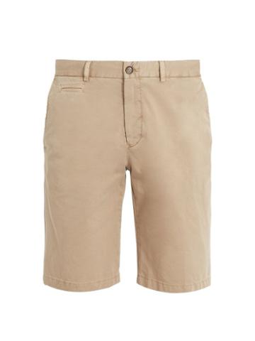 Matchesfashion.com Altea - Straight Leg Gabardine Shorts - Mens - Beige