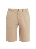 Matchesfashion.com Altea - Straight Leg Gabardine Shorts - Mens - Beige