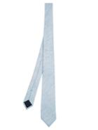 Valentino Chambray Silk And Cotton-blend Tie