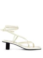 Matchesfashion.com Proenza Schouler - Cylindrical Heel Leather Sandals - Womens - White
