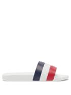 Matchesfashion.com Moncler - Tri Colour Striped Slides - Mens - White Multi