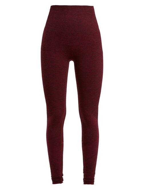 Matchesfashion.com Lndr - Eight Eight Compression Seamless Leggings - Womens - Burgundy
