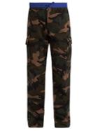 Valentino Camouflage-print Cotton Cargo Trousers
