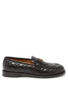 Gucci - Marmont Gg-logo Chevron-quilted Leather Loafers - Mens - Black