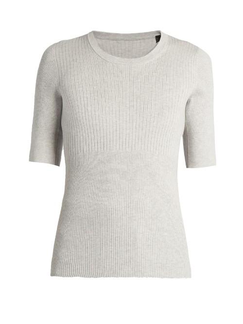 Atm Engineered Ribbed-knit Top