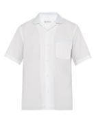 Matchesfashion.com Cobra S.c. - Contrast Collar Cotton Poplin Bowling Shirt - Mens - White