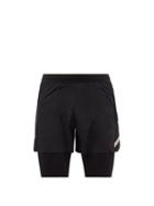 Soar - Dual Run 3.0 Two-in-one Running Shorts - Mens - Black