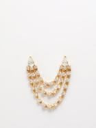 Anita Ko - Bianca Double Loop Diamond & 18kt Gold Earring - Womens - Gold Multi