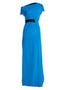 Roland Mouret Minton Asymmetric Draped Silk Dress