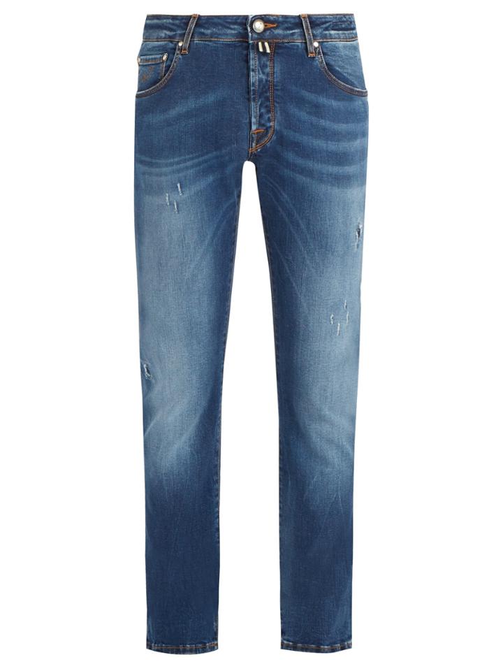 Jacob Cohën Rip And Repair Slim-fit Jeans