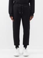 Dolce & Gabbana - Logo-plaque Cotton-jersey Track Pants - Mens - Black