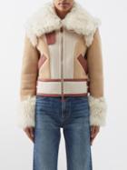 Chlo - Suede And Shearling-trimmed Jacket - Womens - Tan