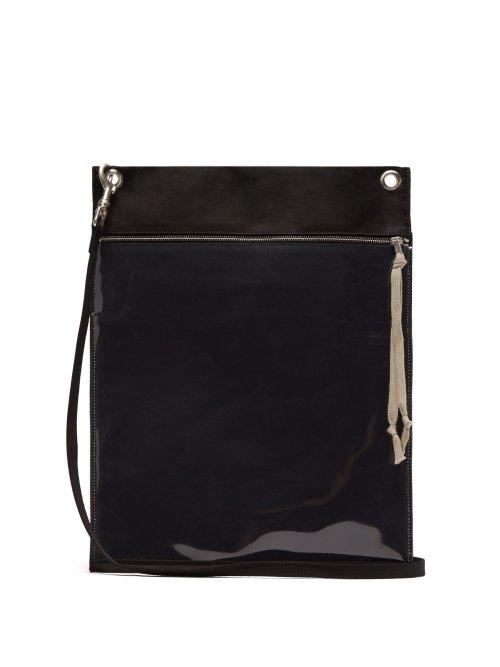 Matchesfashion.com Rick Owens Drkshdw - Plastic Pocket Cotton Cross Body Bag - Mens - Black