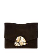 Proenza Schouler Curl Small Suede Clutch