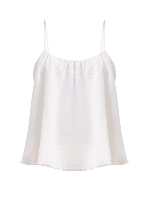 Matchesfashion.com Loup Charmant - Scoop Neck Cotton Cami Top - Womens - Pink
