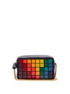 Anya Hindmarch Pixels Leather And Suede Cross-body Bag