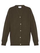 Matchesfashion.com Erdem - Myra Crystal-button Cable-knit Cardigan - Womens - Green