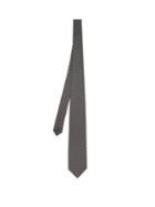 Matchesfashion.com Kilgour - Silk Spot Tie - Mens - Grey