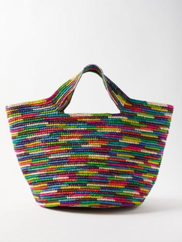 Sensi Studio - Bolso Playero Striped Basket Bag - Womens - Multi
