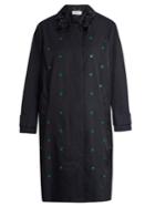 Muveil Eyelet-embellished Single-breasted Coat