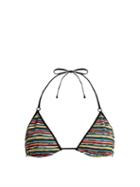 Matchesfashion.com Missoni Mare - Striped Crochet Knit Bikini Top - Womens - Multi