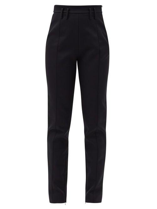 Matchesfashion.com Khaite - Reba High-rise Faille Trousers - Womens - Black