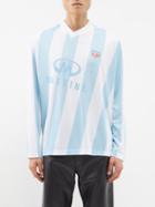 Martine Rose - Twist Striped Football Top - Mens - White Blue