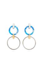 Matchesfashion.com Balenciaga - Chain Link Drop Earrings - Womens - Blue